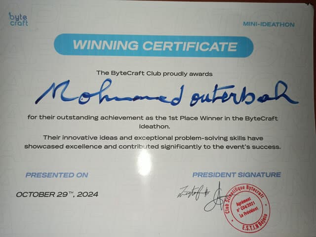Hackathon Winner - First Place
